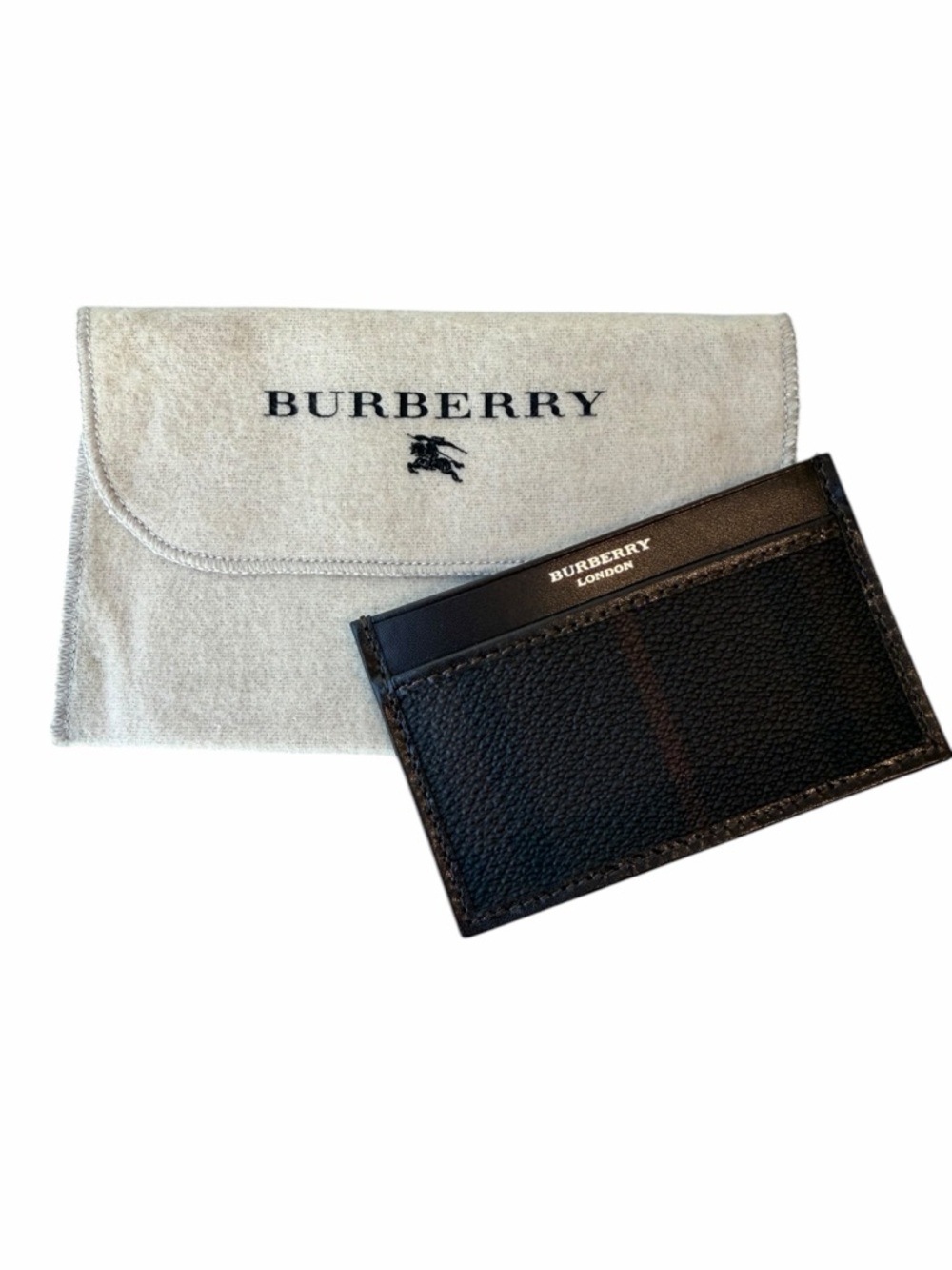 Burberry London Slim Card Holder Wallet Italy w/ Dust Bag - Picture 3 of 5